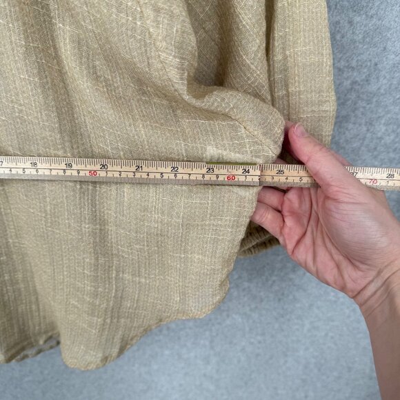 Mes Demoiselles Chevin Blouse Size FR 40/US 8 Neutral Peruvian Pattern Bat Wing - Picture 12 of 14